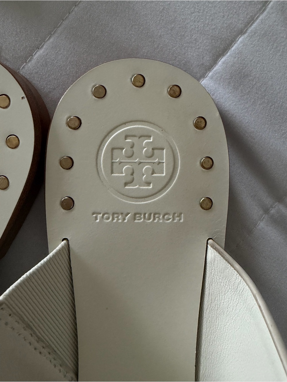 Tory Burch Ravello Toe Ring Studded Leather Sandals - Picture 4 of 10